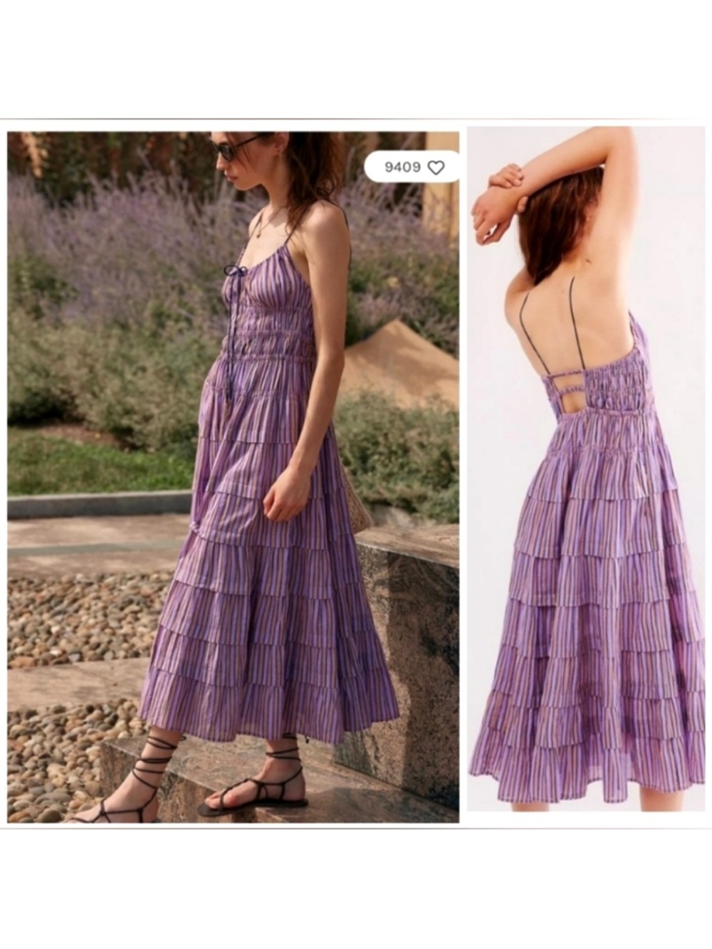 Free People, Going Steady, Tiered Midi Dress